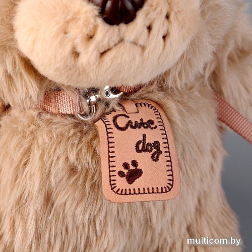 Классическая игрушка Sima-Land Щеночек с поводком 9878866 (серый)