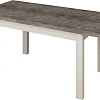 Кухонный стол Senira Кастусь 110-145x70 (бетон/белый)