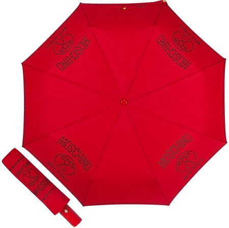 Зонт Moschino 8012-OCC Stitches Red