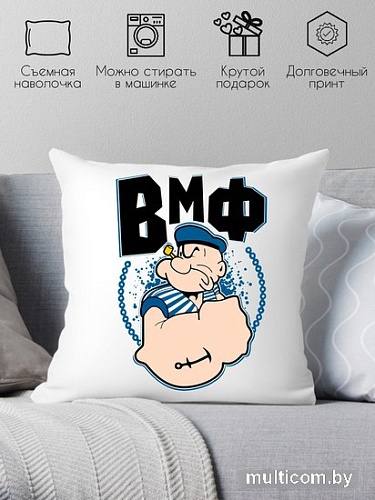 Декоративная подушка Print Style ВМФ 40x40plat20