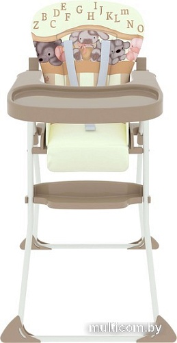 Высокий стульчик Globex Мини Мишки (бежевый)