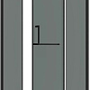 Душевой уголок Grossman Pragma 90x90x195 302.K33.03.9090.21.10 (черный матовый/тонированное стекло)