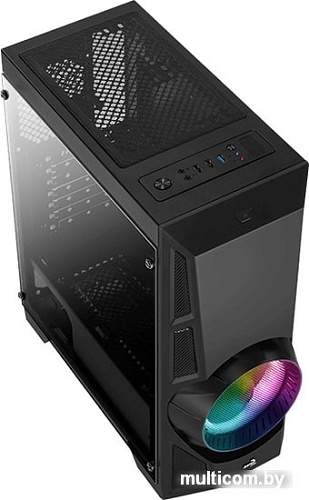 Корпус AeroCool AeroEngine RGB Tempered Glass RGB-G-BK-v2