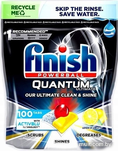 Таблетки для посудомоечной машины Finish Quantum Ultimate Lemon (100 шт)
