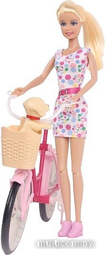 Кукла Defa Lucy на велосипеде 8276