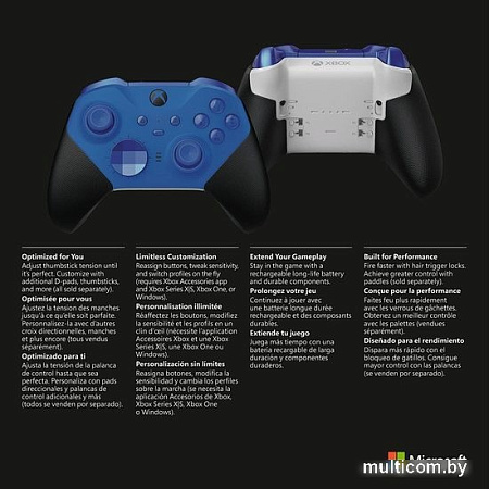 Геймпад Microsoft Xbox Elite Wireless Series 2 Core (синий)