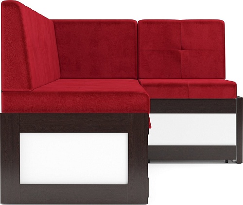 Угловой диван Мебель-АРС Нотис 211х82х135.5 см M11-28-16 (кордрой красный)