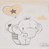 Матрас для пеленания Polini Kids Слоник 77x72 0002347-6 (макиато)