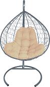 Подвесное кресло M-Group XL 11120301 (серый ротанг/бежевая подушка)