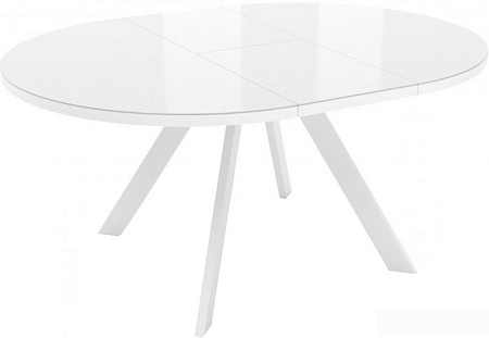 Кухонный стол Listvig Oliver D120-160x750 (белый)