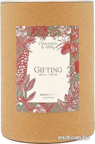 Ароматизированая свеча Ambientair Gifting. Корица и яблоко VV401MCTO