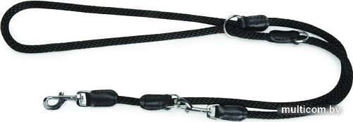Поводок Camon DA043/B (черный, с кожей)