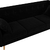 Диван Mebelico Брайтон 3 109163 (микровельвет, черный)