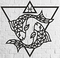 Настенная фигура Eco-Wood-Art Знак зодиака Рыбы