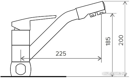 Смеситель Tolero Дуо №101 (бежевый)