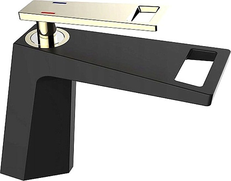Смеситель Pea Gio H32875 (черный/золотой)