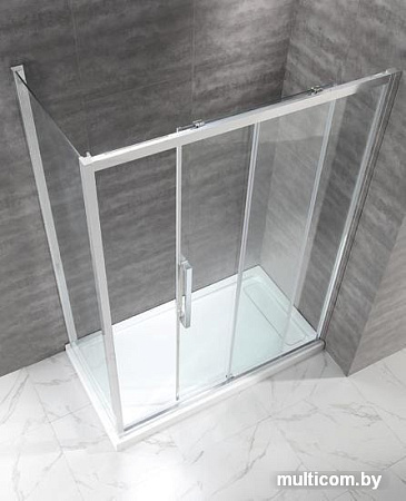 Душевой уголок Cezares LUX-SOFT-W-AH-1-120/80-C-Cr-IV