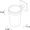 Стакан для зубной щетки и пасты Fixsen Square FX-93106