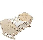 Кроватка для кукол Leader Toys Gold Fish 11392 (дерево светлое)