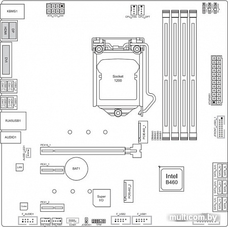 Материнская плата BIOSTAR B460GTQ Ver. 5.0