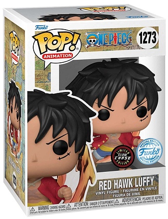 Фигурка Funko POP! Animation One Piece Red Hawk Luffy w/(GW)Chase