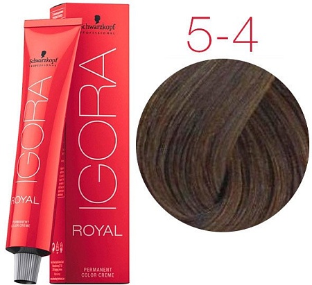Крем-краска для волос Schwarzkopf Professional Igora Royal Permanent Color Creme 5-4 60 мл