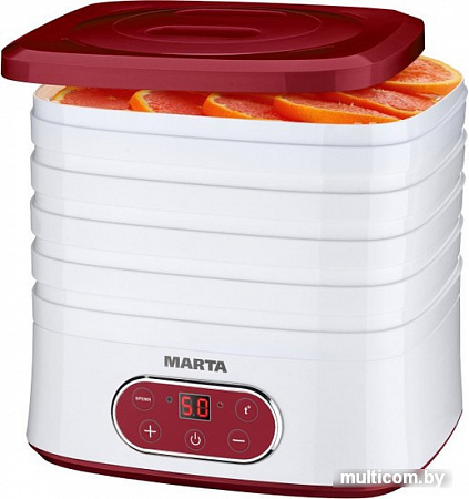 Сушилка для овощей и фруктов Marta MT-1944 (красный гранат)