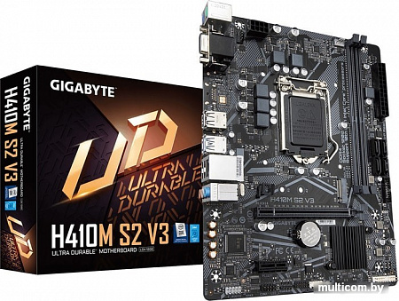 Материнская плата Gigabyte H410M S2 V3 (rev. 1.0)