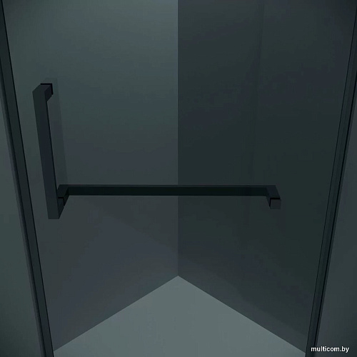 Душевой уголок Grossman Pragma 90x90x195 302.K33.03.9090.21.10 (черный матовый/тонированное стекло)