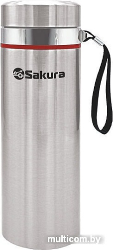 Термос Sakura TH-02-1000S 1л (серебристый)