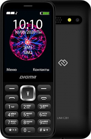 Мобильный телефон Digma Linx C281 (черный)