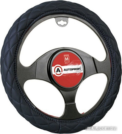 Оплетка на руль Autoprofi SP-9010 BK (M) (черный)