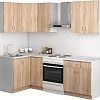 Готовая кухня S-Company Клео лайт 1.2x1.7 левая (дуб сонома/дуб сонома)