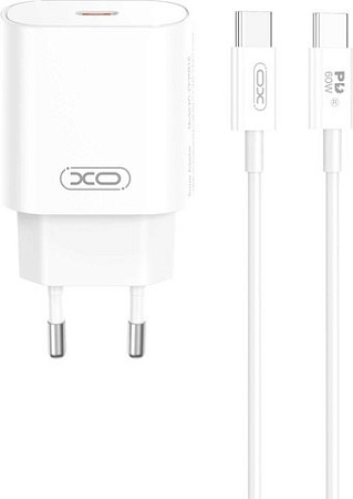 Сетевое зарядное XO CE25 USB Type-C (белый)