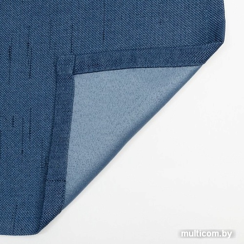 Штора Этель Классика 7062900 130x300. синий, 1 шт)