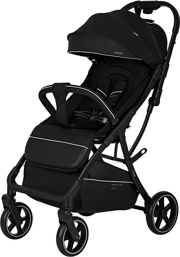 Коляска прогулочная «книга» Indigo Frost (черный)