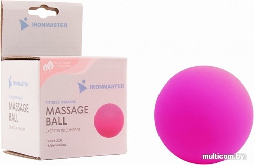 Мяч Ironmaster IR97038-P 6.3 см (розовый)