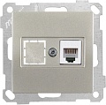 Розетка телефонная Mutlusan Daria 2100 125 0183 (титан)
