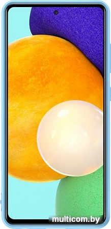 Чехол Samsung Silicone Cover для Samsung Galaxy A52 (синий)
