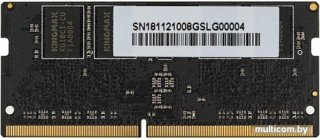 Оперативная память Kingmax 8GB DDR4 SO-DIMM PC4-19200 KM-SD4-2400-8GS