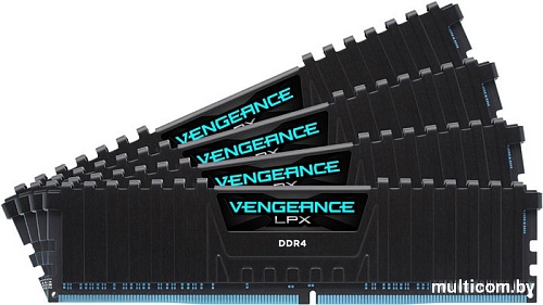 Оперативная память Corsair Vengeance LPX 4x16GB DDR4 PC4-29800 CMK64GX4M4K3733C17