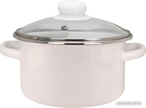 Кастрюля Эмаль 33-Б1612С (бисквит)