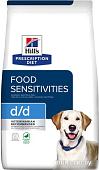 Сухой корм для собак Hill's Prescription Diet Food Sensitivities d/d Duck & Rice (утка и рис) 4 кг