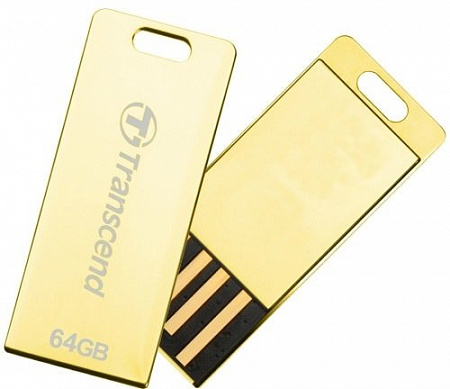 USB Flash Transcend JetFlash T3G 64GB (золотистый)