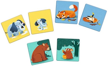Развивающая игра Trefl Мой первый мем. Животные и дети 02268 (24 эл)
