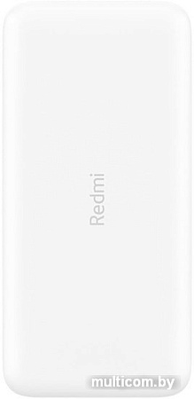 Портативное зарядное устройство Xiaomi Redmi Power Bank 20000mAh (белый, китайская версия)