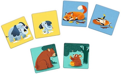 Развивающая игра Trefl Мой первый мем. Животные и дети 02268 (24 эл)