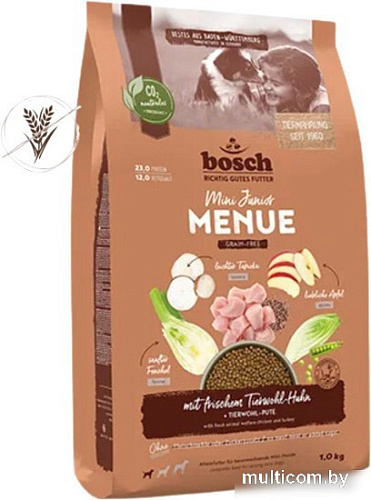 Сухой корм для собак Bosch Menue Mini Junior Chicken Grain-free 1 кг