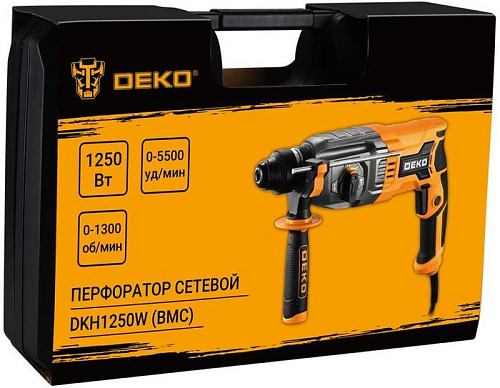 Перфоратор Deko DKH1250W (кейс)