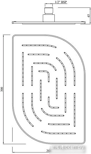 Верхний душ Jaquar Maze OHS-CHR-85859M